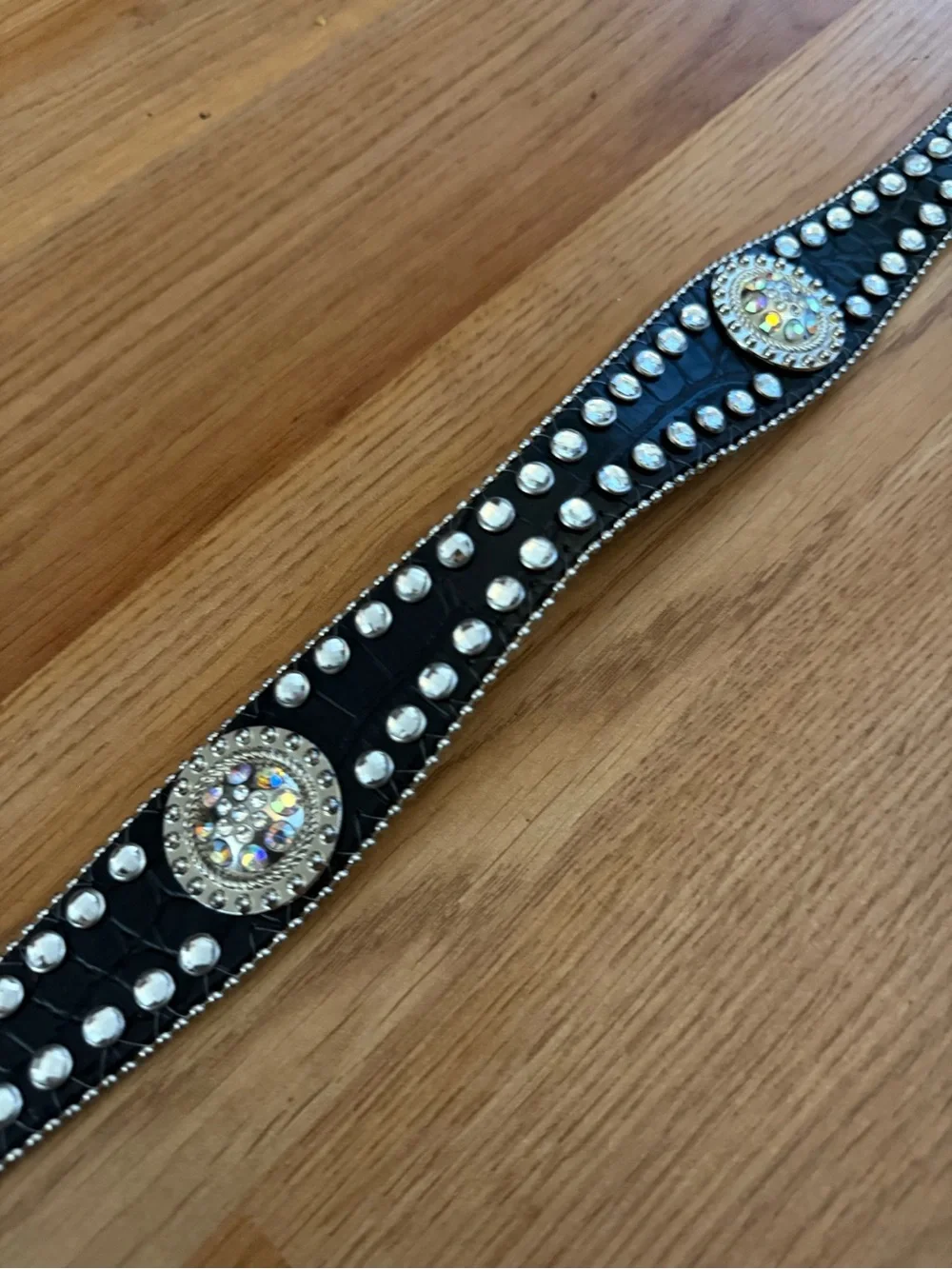 Western blazin roxx Studded Brown Leather women’s Belt - size small